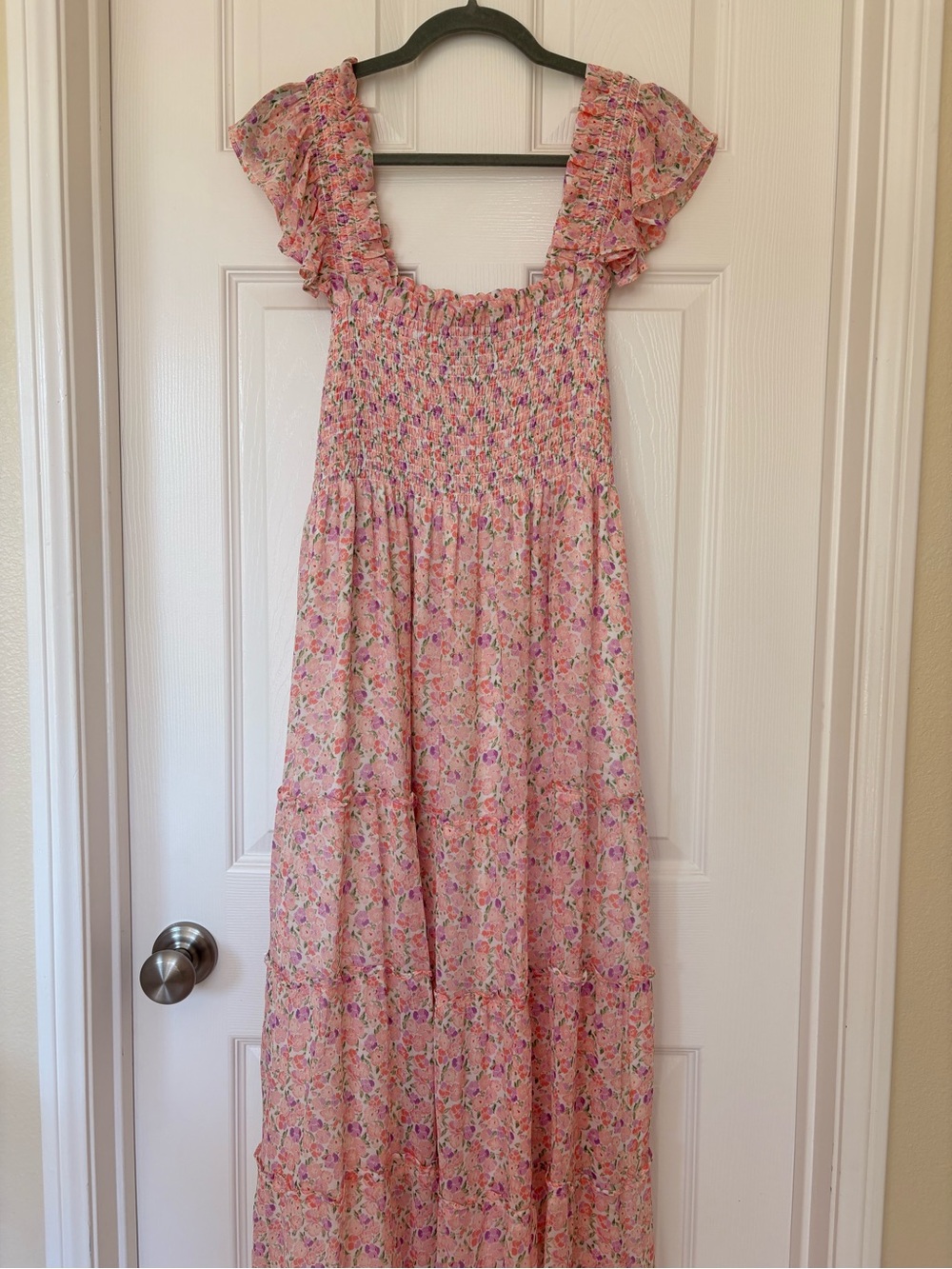 Hill House Home | Nap Dress | XL Floral Smocked Tiered Maxi